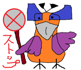 Seven-colors Crow sticker #6565289