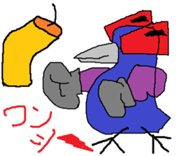 Seven-colors Crow sticker #6565301