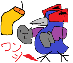 Seven-colors Crow sticker #6565301