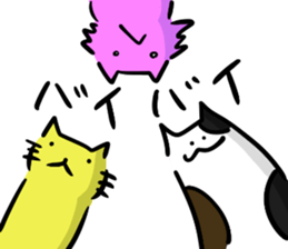 Three bad cats sticker #6565943