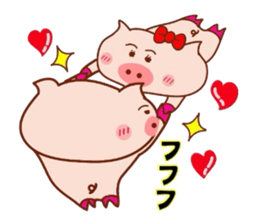 Daisuki! Butachancouple! sticker #6566137