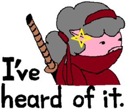 Female Ninja "Kunoichi Tonko" sticker #6566345