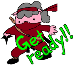 Female Ninja "Kunoichi Tonko" sticker #6566347