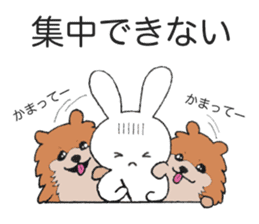 Chow Chow boss and Usako's daily sticker #6566585