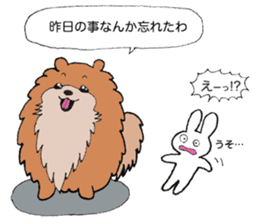 Chow Chow boss and Usako's daily sticker #6566587