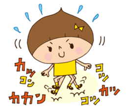 Marukuriko is a tap dancer sticker #6567306