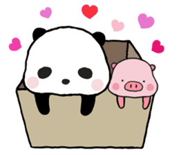 Sweet Panda & Honey Pig Part 2 by Ellya sticker #6567548