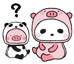 Sweet Panda & Honey Pig Part 2 by Ellya sticker #6567557