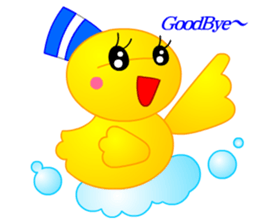 Tomo's Duck Ahiru-chan (English) sticker #6568106