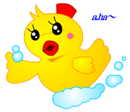 Tomo's Duck Ahiru-chan (English) sticker #6568109