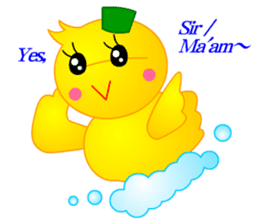 Tomo's Duck Ahiru-chan (English) sticker #6568120