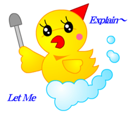 Tomo's Duck Ahiru-chan (English) sticker #6568138