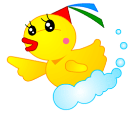 Tomo's Duck Ahiru-chan (English) sticker #6568139