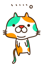 A sticker of that...a game pulling cat sticker #6569080