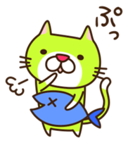 A sticker of that...a game pulling cat sticker #6569087