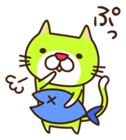 A sticker of that...a game pulling cat sticker #6569087