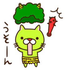 A sticker of that...a game pulling cat sticker #6569101