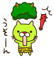 A sticker of that...a game pulling cat sticker #6569101