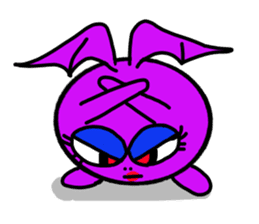 Small devil of whisper sticker #6569475