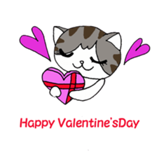 Myaako of heart cat The seasonal volume sticker #6569705