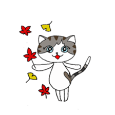 Myaako of heart cat The seasonal volume sticker #6569714