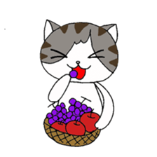 Myaako of heart cat The seasonal volume sticker #6569715