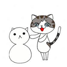 Myaako of heart cat The seasonal volume sticker #6569720