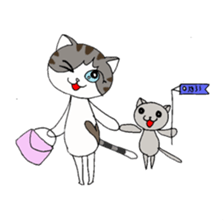 Myaako of heart cat The seasonal volume sticker #6569742