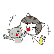 Myaako of heart cat The seasonal volume sticker #6569743