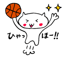 Basketball cat sticker #6570231