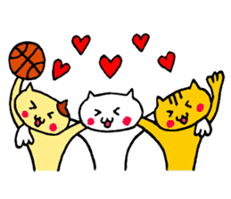 Basketball cat sticker #6570235