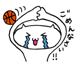 Basketball cat sticker #6570238