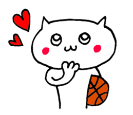 Basketball cat sticker #6570239