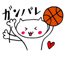 Basketball cat sticker #6570240