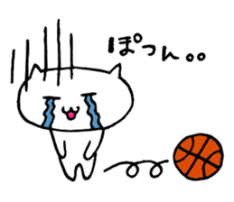 Basketball cat sticker #6570248