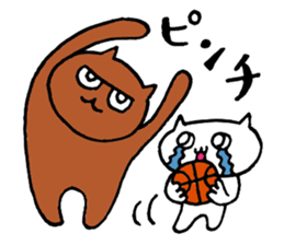 Basketball cat sticker #6570257