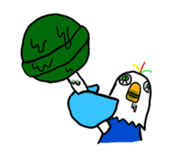 Happy blue bird?? sticker #6570679