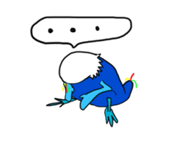 Happy blue bird?? sticker #6570689