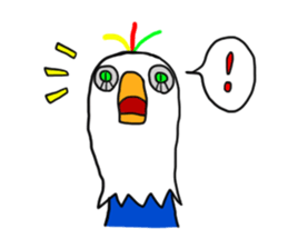 Happy blue bird?? sticker #6570695