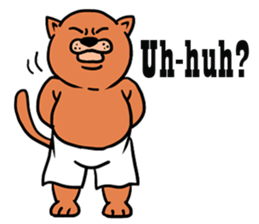 Fat Cat in Long Drawers sticker #6571584