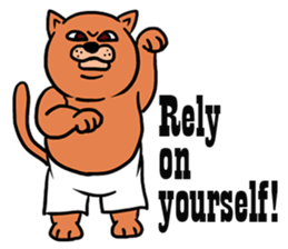 Fat Cat in Long Drawers sticker #6571585