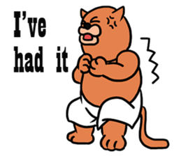 Fat Cat in Long Drawers sticker #6571606