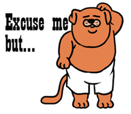 Fat Cat in Long Drawers sticker #6571607