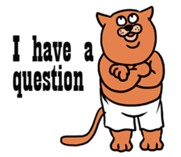 Fat Cat in Long Drawers sticker #6571611