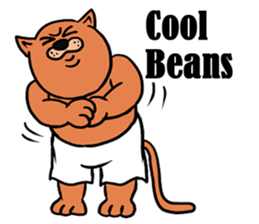 Fat Cat in Long Drawers sticker #6571616