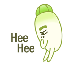 Aunty Ro-Big radish in summer sticker #6572547