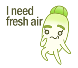 Aunty Ro-Big radish in summer sticker #6572551