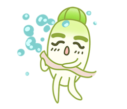 Aunty Ro-Big radish in summer sticker #6572553