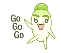 Aunty Ro-Big radish in summer sticker #6572554