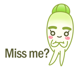 Aunty Ro-Big radish in summer sticker #6572556